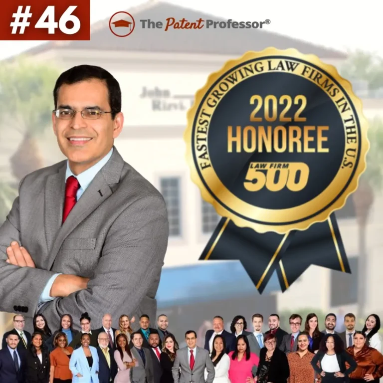 John Rizvi, P.A., The Patent Professor® Named 2022 Law Firm 500 Winning Firm